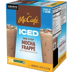 McCafe Mocha Frappe Iced Coffee Keurig® K-Cup® Pods, Medium Roast, 20/Box (5000372394)