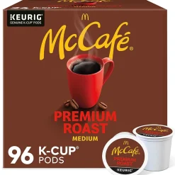 McCafe Premium Roast Coffee Keurig® K-Cup® Pods, Medium Roast, 96/Carton (080375CT)
