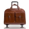 Davis L Series Laptop Briefcase, Brown Genuine Leather (96184A)<McKlein Hot