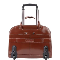 Davis L Series Laptop Briefcase, Brown Genuine Leather (96184A)<McKlein Hot