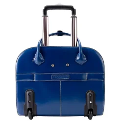 Granville L Series Laptop Briefcase, Navy Genuine Leather (96147A)<McKlein Online