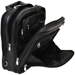 Laptop Pouch, Black Leather (4165)<McKlein Hot