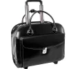 Limited Edition Laptop Briefcase, Black Leather (96145A)<McKlein Best