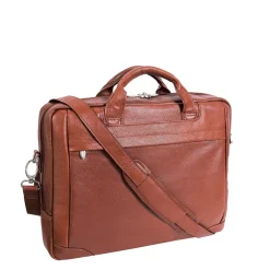 Montclare 13" Laptop Briefcase, Brown Leather (15494)<McKlein Hot