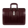 MORGAN Leather Litigator Laptop Briefcase, Burgundy (83346)<McKlein Discount