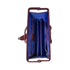 MORGAN Leather Litigator Laptop Briefcase, Burgundy (83346)<McKlein Discount