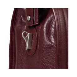 MORGAN Leather Litigator Laptop Briefcase, Burgundy (83346)<McKlein Discount