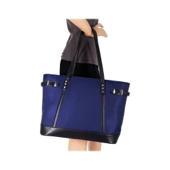 N Series ARIA Navy Nylon Tote, Medium (17567)<McKlein Outlet