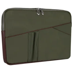 N Series AUBURN Nylon Laptop Sleeve for 15" Laptops, Green (18321)<McKlein Outlet