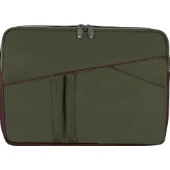 N Series AUBURN Nylon Laptop Sleeve for 15" Laptops, Green (18321)<McKlein Outlet