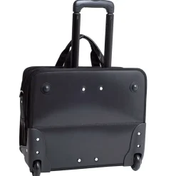 P Series Laptop Briefcase, Black Nylon (56445)<McKlein Outlet
