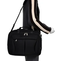 Pearson Expandable Double Compartment Laptop Briefcase, Tech-Lite Ballistic Nylon, Black (74565)<McKlein Best