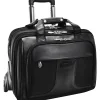 R Series, CHICAGO, Nylon, Patented Detachable Wheeled Laptop Overnight w/Removable Briefcase, Black (73585)<McKlein Best