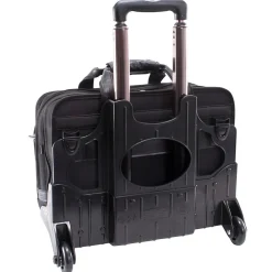 Roosevelt, Patented Detachable Wheeled Laptop Briefcase, Tech-Lite Ballistic Nylon, Black (74555)<McKlein Best