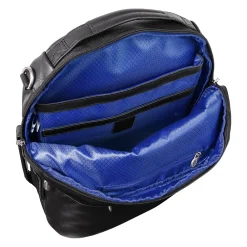 McKlein U Series East Side Laptop Backpack, Black Leather (18875)