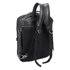 McKlein U Series East Side Laptop Backpack, Black Leather (18875)