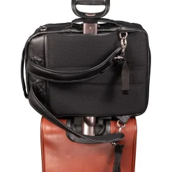 McKlein U Series East Side Laptop Backpack, Black Leather (18875)