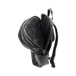 U Series Englewood Laptop Backpack, Black Leather (78895)<McKlein Outlet