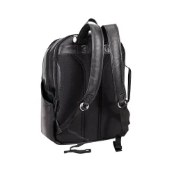 U Series Englewood Laptop Backpack, Black Leather (78895)<McKlein Outlet