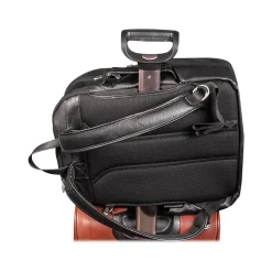 U Series Englewood Laptop Backpack, Black Leather (78895)<McKlein Outlet