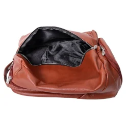 U Series South Shore Laptop Backpack, Brown Leather (18884)<McKlein