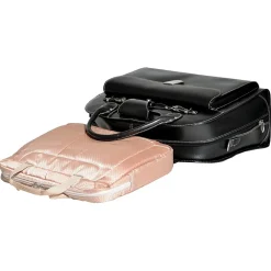 W Series, ROSEVILLE, Genuine Cowhide Leather, Checkpoint-Friendly Detachable Wheeled Laptop Briefcase, Black (96645)<McKlein Clearance