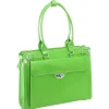 W Series, WINNETKA, Genuine Cowhide Leather,Ladies' Laptop Briefcase w/ Removable Sleeve, Green (94831)<McKlein Clearance