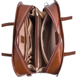 WILLOWBROOK W Series Laptop Briefcase, Brown Genuine Leather (94984)<McKlein Best