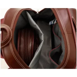 McKlein USA ACADIA Mini Bow Backpack with Coin Purse, Red (99716)