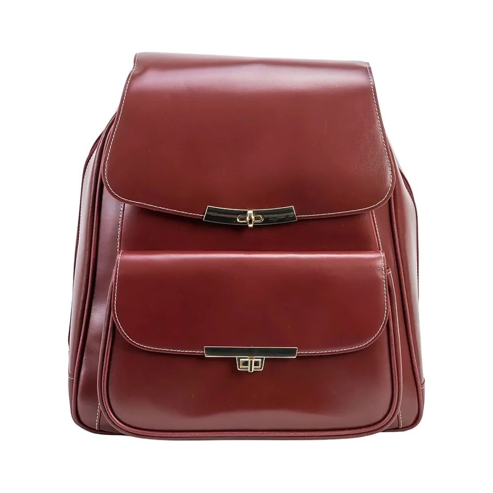 McKlein USA KENDALL Laptop/Tablet Backpack, Red (99536)