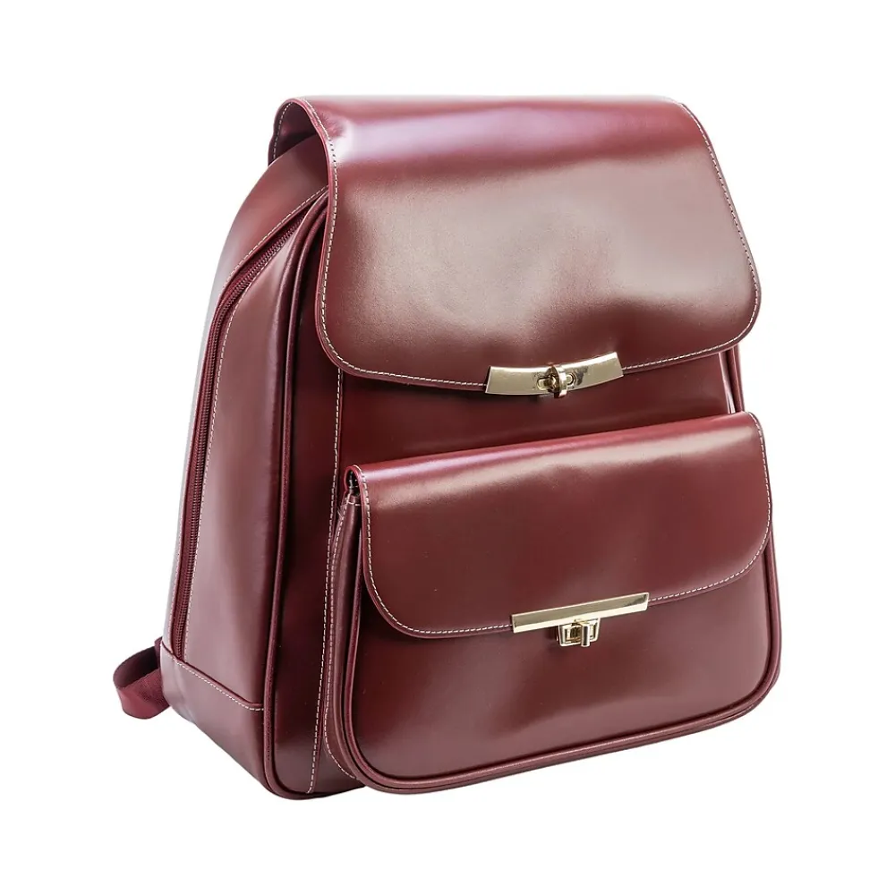McKlein USA KENDALL Laptop/Tablet Backpack, Red (99536)