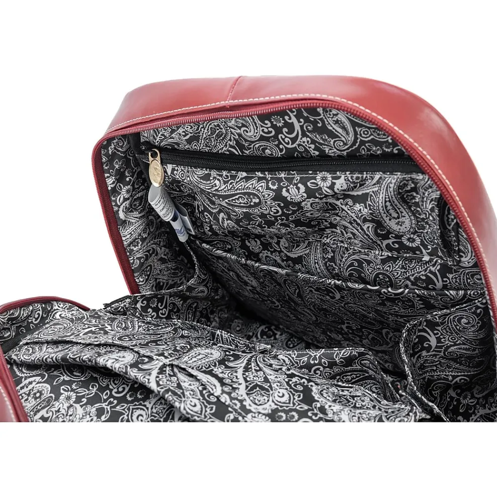 McKlein USA KENDALL Laptop/Tablet Backpack, Red (99536)