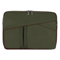 USA N Series CRESCENT Nylon Laptop Sleeve for 14" Laptops, Green (18331)<McKlein Hot