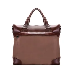 USA N Series EASTWARD Nylon Slim Briefcase, Khaki (18394)<McKlein Clearance