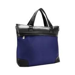 USA N Series EASTWARD Nylon Slim Briefcase, Navy/Black (18397)<McKlein Clearance