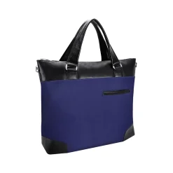 USA N Series EASTWARD Nylon Slim Briefcase, Navy/Black (18397)<McKlein Clearance