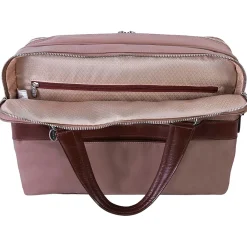 USA N Series HARTFORD Nylon Dual Compartment Briefcase, Khaki (18584)<McKlein Outlet