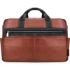 USA SOUTHPORT U Series Leather Dual Compartment Briefcase, Brown (19100)<McKlein Best