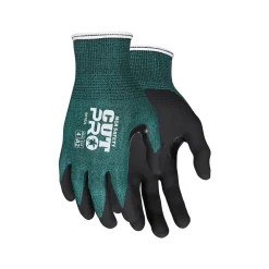 MCR Safety Cut Pro Hypermax Fiber/Nitrile Work Gloves, XS, A2 Cut Level, Green/Black, Pair (96782XS)