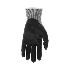 MCR Safety Cut Pro Hypermax Fiber/Bi-Polymer Work Gloves, Salt-and-Pepper/Black, XS, Pair (92754BPXS)