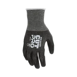 MCR Safety Cut Pro Hypermax Fiber/Polyurethane Work Gloves, Black, S, Pair (92721S)
