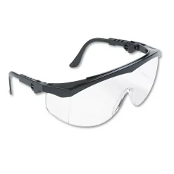 MCR Safety TK1 Adjustable Temple Wraparound Safety Glasses, Clear Lens (TK110)