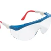 Crews MCR Safety® Tomahawk® Safety Glasses, Red/White/Blue, Clear, Anti-Fog