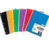 Subject Notebooks|Mead 1-Subject Notebooks, 8" x 10.5", College Ruled, 70 Sheets, Assorted Colors, 6/Bundle (MEA05512-6)