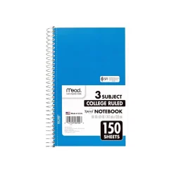 Subject Notebooks|Mead 3-Subject Notebooks, 6