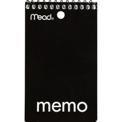 Subject Notebooks|Mead 1-Subject Notebooks, 3" x 5", College Ruled, 60 Sheets, Assorted Colors (45354)