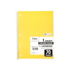 Subject Notebooks|Mead 1-Subject Notebooks, 8