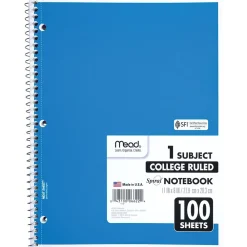 Subject Notebooks|Mead 1-Subject Notebooks, 8