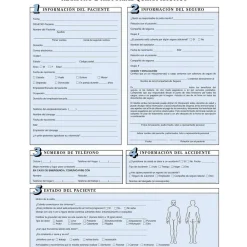 Medical Forms*Medical Arts Press ® Chiropractic Registration and History Form without Updates; Sky Blue, Spanish