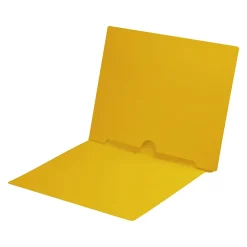 File Folders|Medical Arts Press End Tab File Folder, Straight Cut, Letter-Size, Yellow, 50/Box (S-09017-YLW)
